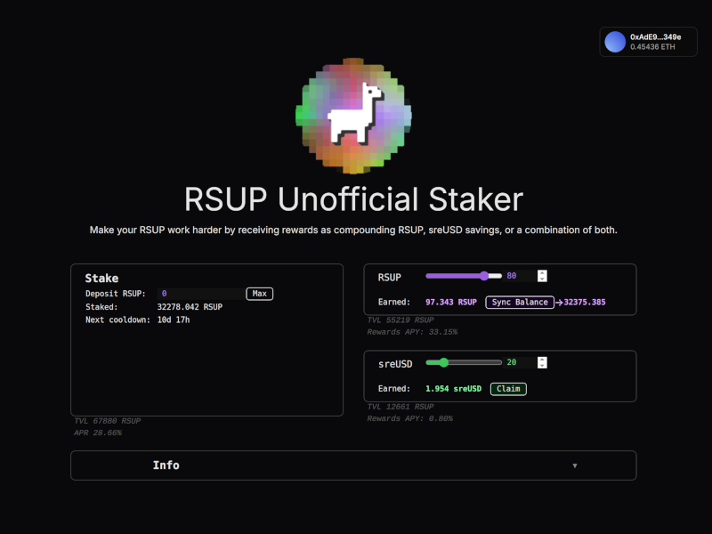 RSUP Unofficial Staker